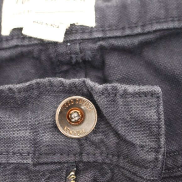 Todd Snyder Pants Mens 38 L27 Slim Fit 5 Pocket Cotton Linen Flat Front Blue - Picture 9 of 13